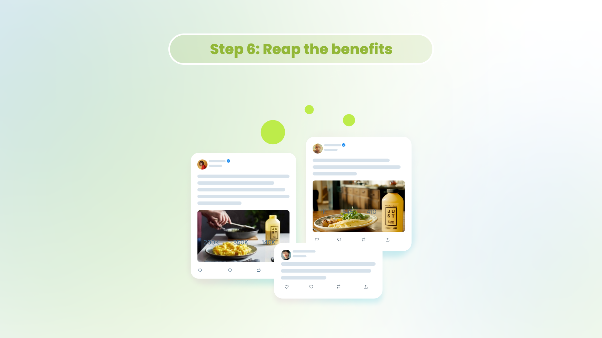 Audiense blog - infographic - step 6: reap the benefits
