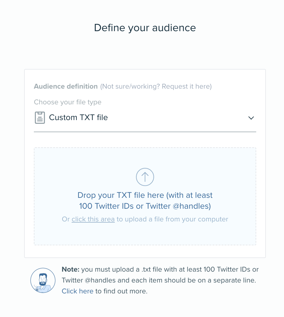 Audiense blog - Audiense Insights upload audience feature