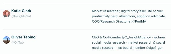 Audiense Insights - Social Intelligence - Top MRX professionals