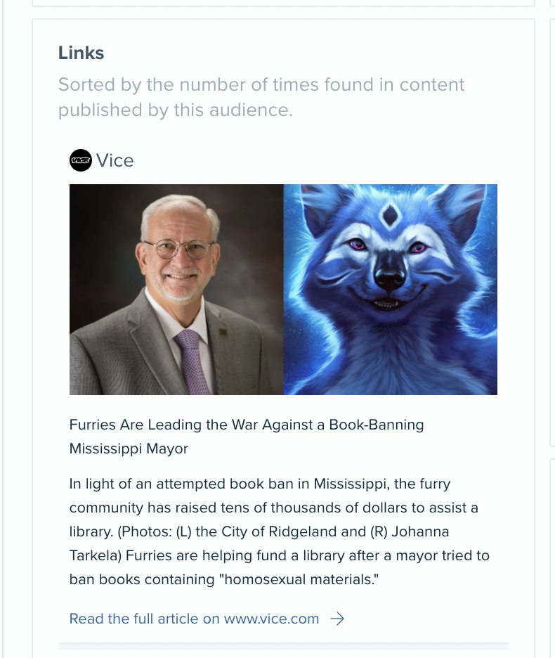 Audiense blog - VICE LinkedIn Post