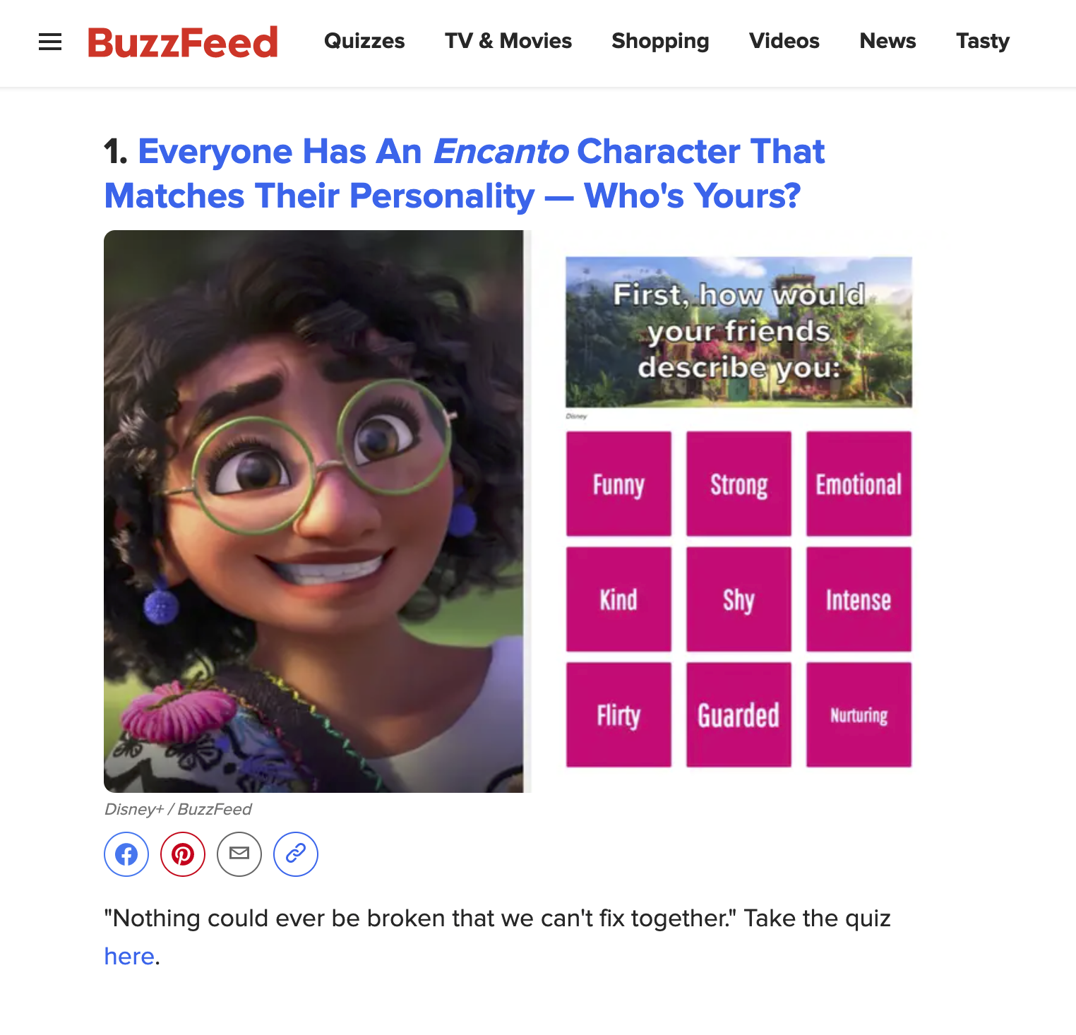 Audiense blog - Buzzfeed Encanto