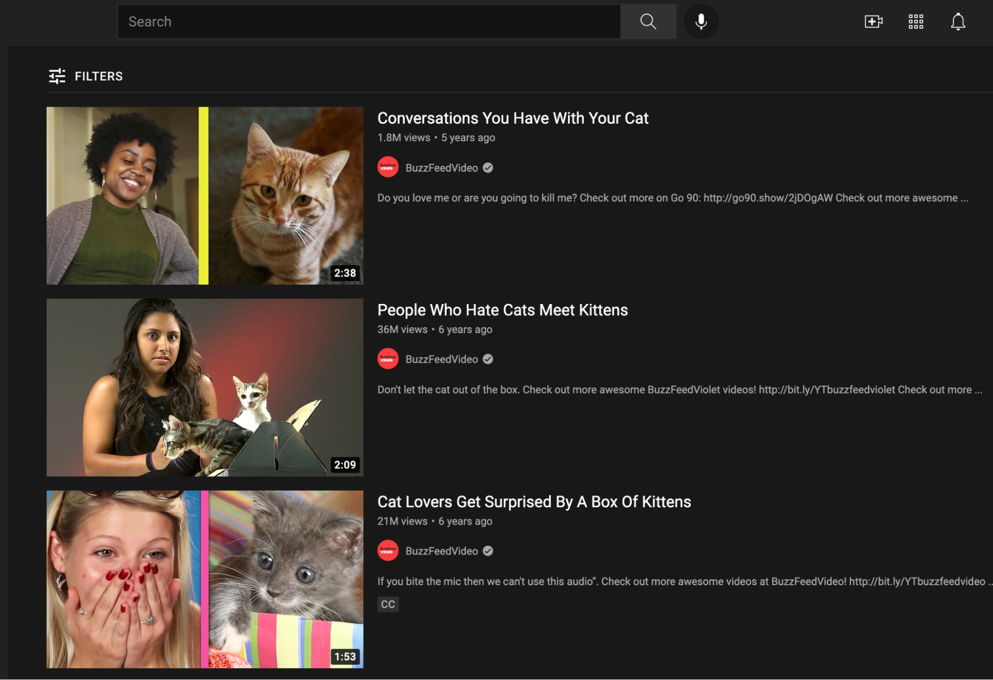 Audiense blog - Buzzfeed Youtube canal