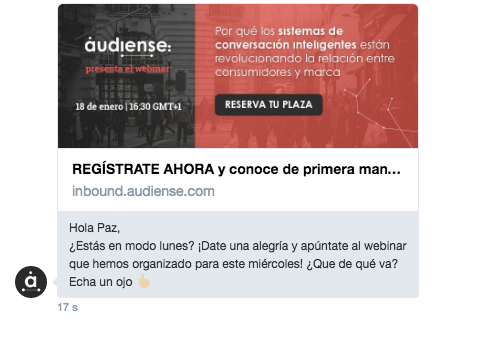 Captación de leads: consigue los datos de contacto de tus seguidores enviándoles un DM ofreciendo algo relevante y de interés para ellos