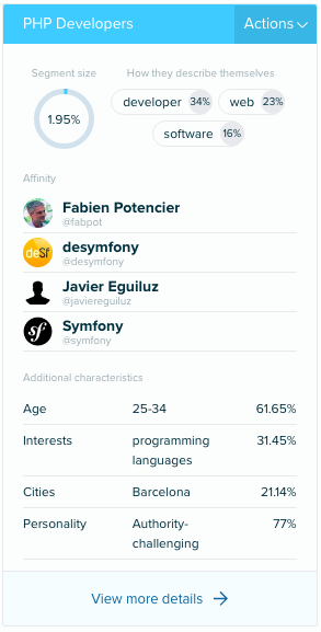 Audiense Insights - Developers - Clusters 3