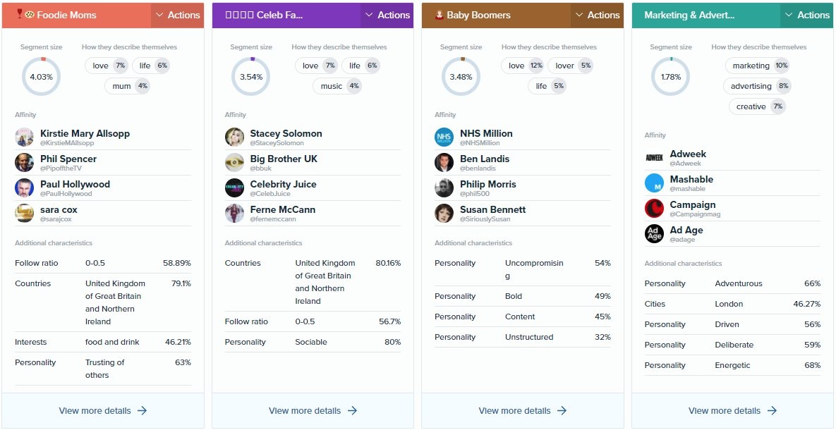 Audiense Insights - Love Mrs Claus - Segments 2