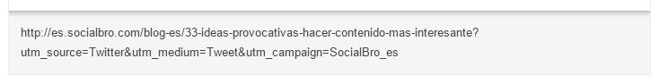 URL personalizada para su seguimiento