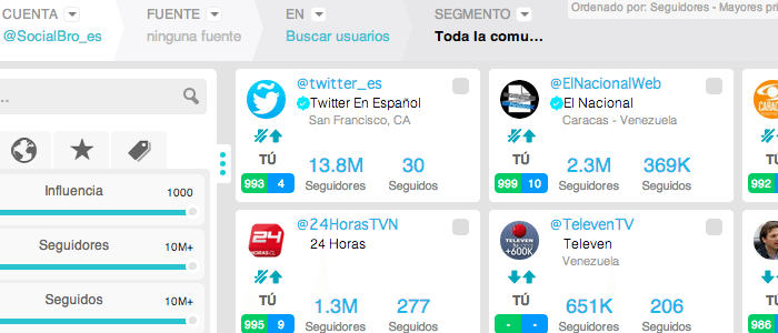 encontrar usuarios en Twitter