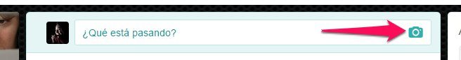 Haz clic en el icono de la cámara en el editor de tuits