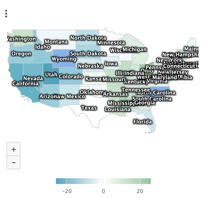 Soprism geolocation US detailed map