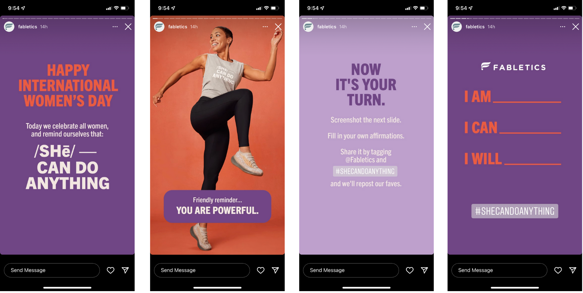 Audiense blog - Fabletics campaign - International Women's Day