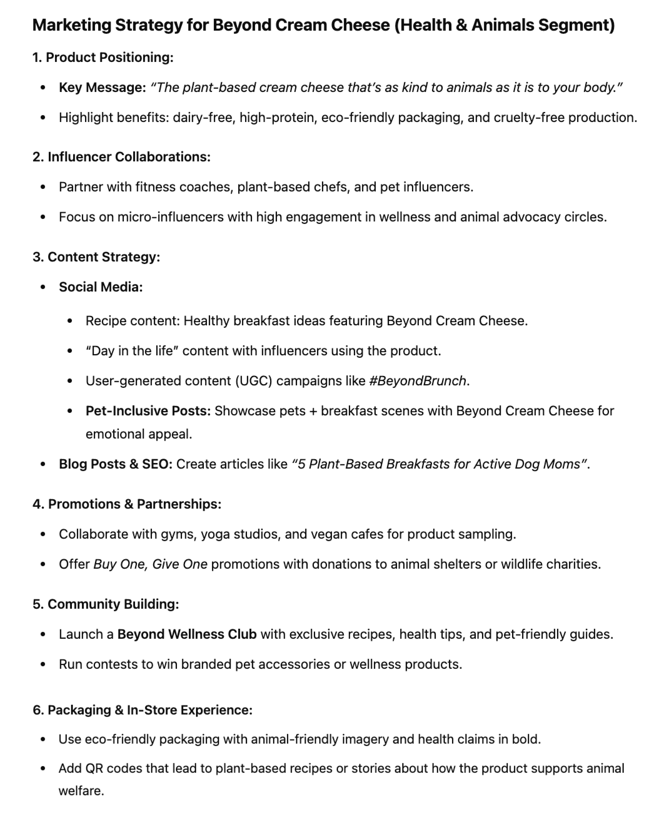 Audiense blog - image - ChatGPT marketing strategy to promote new product from Beyond Meat