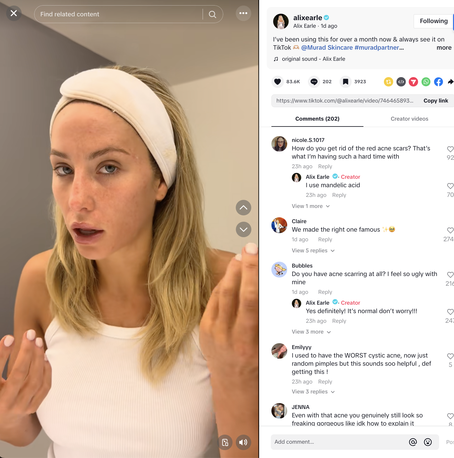 Audiense blog - imagen - TikTok influencers Alix Earle