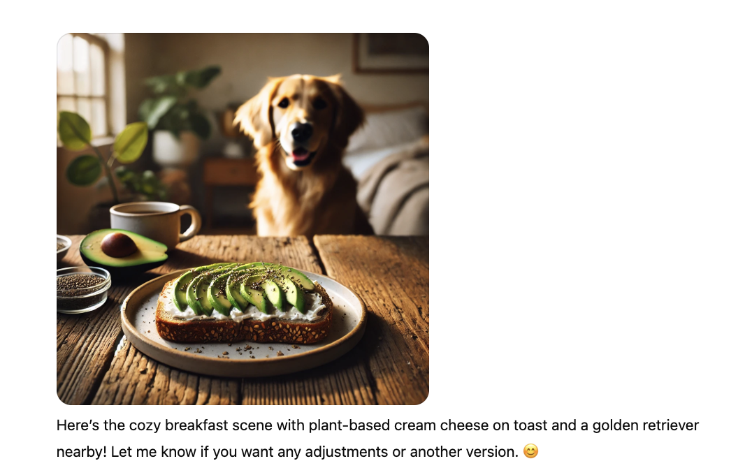 Audiense blog - image - ChatGPT social media visual mockup to promote new product from Beyond Meat